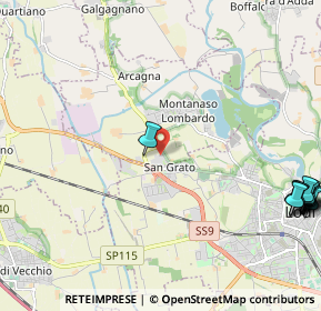 Mappa SS9, 26836 Montanaso lombardo LO, Italia (3.355)