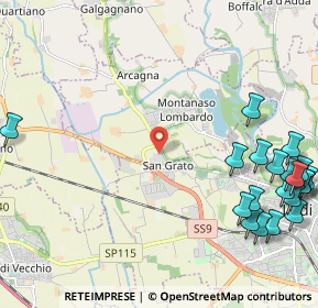 Mappa SS9, 26836 Montanaso lombardo LO, Italia (3.1275)