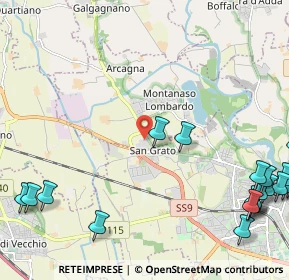 Mappa SS9, 26836 Montanaso lombardo LO, Italia (3.362)