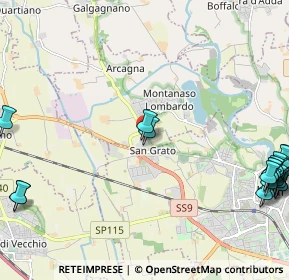 Mappa SS9, 26836 Montanaso lombardo LO, Italia (3.351)