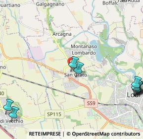 Mappa SS9, 26836 Montanaso lombardo LO, Italia (3.31917)