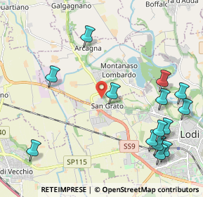 Mappa SS9, 26836 Montanaso lombardo LO, Italia (2.61571)