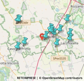 Mappa Via Sitia Yomo, 20080 Vernate MI, Italia (3.66769)