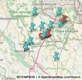 Mappa Via Sitia Yomo, 20080 Vernate MI, Italia (5.86471)