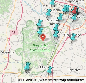Mappa SP 25, 35038 Torreglia PD, Italia (10.943)
