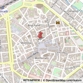 Mappa Via Giuseppe Verdi, 13, 13100 Vercelli, Vercelli (Piemonte)