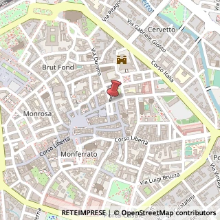 Mappa Via del Duomo,  2, 13100 Vercelli, Vercelli (Piemonte)