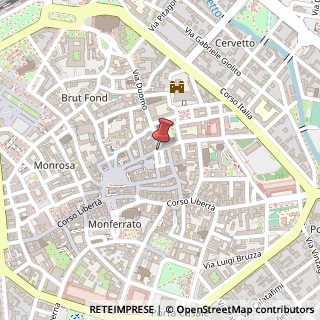 Mappa Via del Duomo, 1, 13100 Vercelli, Vercelli (Piemonte)