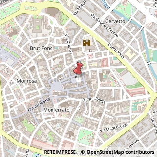 Mappa Piazza Massimo D'Azeglio, 18, 13100 Vercelli, Vercelli (Piemonte)