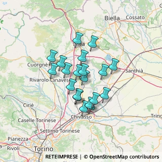 Mappa Via Ruffinelli, 10010 Candia Canavese TO, Italia (10.164)