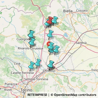 Mappa Via Ruffinelli, 10010 Candia Canavese TO, Italia (13.05833)