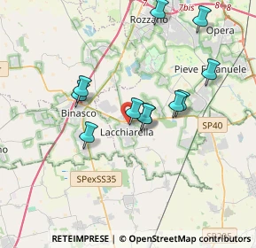 Mappa Via Giosuè Carducci, 20084 Lacchiarella MI, Italia (3.23455)