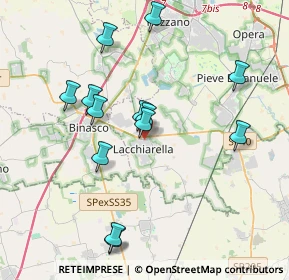 Mappa Via Giosuè Carducci, 20084 Lacchiarella MI, Italia (3.78615)