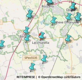 Mappa Via Giosuè Carducci, 20084 Lacchiarella MI, Italia (5.7115)