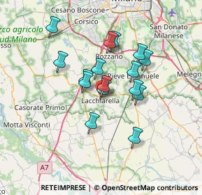 Mappa Via Giosuè Carducci, 20084 Lacchiarella MI, Italia (5.51)