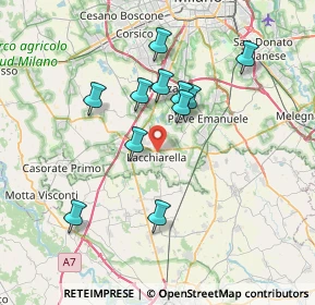 Mappa Via Giosuè Carducci, 20084 Lacchiarella MI, Italia (6.48)