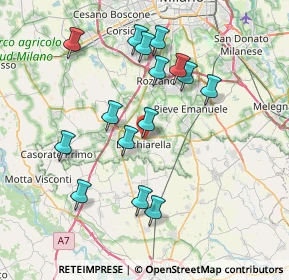 Mappa Via Giosuè Carducci, 20084 Lacchiarella MI, Italia (7.29867)