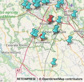 Mappa Via Giosuè Carducci, 20084 Lacchiarella MI, Italia (9.3855)