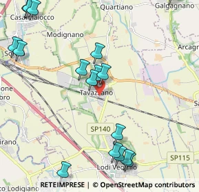 Mappa Via Rosselli, 26838 Tavazzano con Villavesco LO, Italia (2.65471)