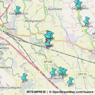Mappa Via Rosselli, 26838 Tavazzano con Villavesco LO, Italia (2.57429)