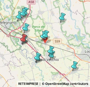 Mappa Via Rosselli, 26838 Tavazzano con Villavesco LO, Italia (3.922)