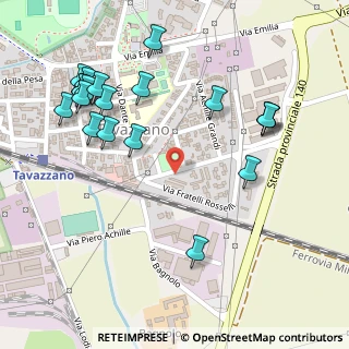 Mappa Via Rosselli, 26838 Tavazzano con Villavesco LO, Italia (0.3005)