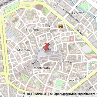 Mappa Piazza Cavour Camillo Benso, 1, 13100 Vercelli, Vercelli (Piemonte)