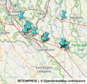 Mappa Via Antonio Gramsci, 26838 Tavazzano con Villavesco LO, Italia (6.48923)