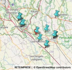 Mappa Via Antonio Gramsci, 26838 Tavazzano con Villavesco LO, Italia (7.12267)