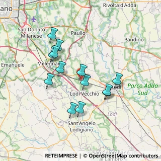 Mappa Via Antonio Gramsci, 26838 Tavazzano con Villavesco LO, Italia (6.51154)