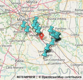 Mappa 20070 Melegnano MI, Italia (10.032)