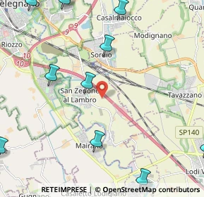 Mappa 20070 Melegnano MI, Italia (3.11273)