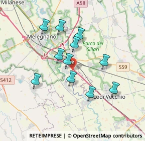 Mappa 20070 Melegnano MI, Italia (3.16364)