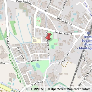Mappa Via Manzoni, 29, 35036 Montegrotto Terme, Padova (Veneto)