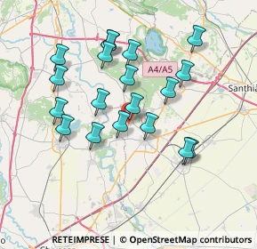 Mappa Via Villareggia, 13040 Moncrivello VC, Italia (6.77368)