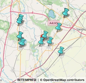 Mappa Via Villareggia, 13040 Moncrivello VC, Italia (7.78429)