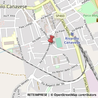 Mappa Via Antonio Merlo, 25, 10086 Rivarolo Canavese, Torino (Piemonte)