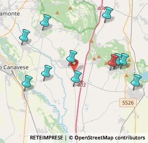 Mappa Via per Caluso, 10090 San Giusto Canavese TO, Italia (4.39455)