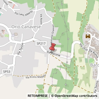 Mappa Via Barone,  17, 10010 Orio Canavese, Torino (Piemonte)