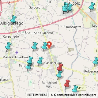 Mappa Via Cavour, 35020 Legnaro PD, Italia (3.09688)