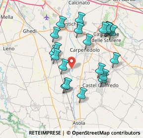 Mappa Via Canove, 25010 Visano BS, Italia (7.0415)