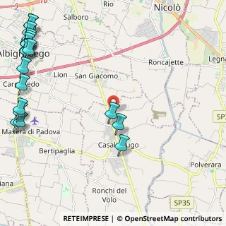 Mappa Via Gruato, 35020 Casalserugo PD, Italia (3.5215)