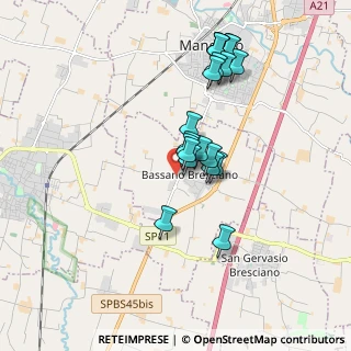 Mappa Via Verolanuova, 25020 Bassano Bresciano BS, Italia (1.6075)