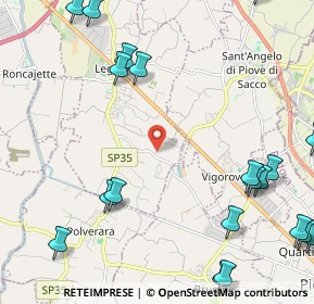 Mappa Via Ardoneghe, 35020 Legnaro PD, Italia (3.136)