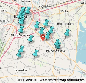 Mappa Via Ardoneghe, 35020 Legnaro PD, Italia (7.728)