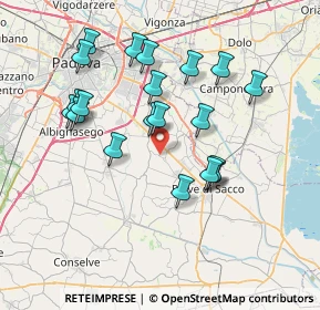 Mappa Via Ardoneghe, 35020 Legnaro PD, Italia (7.093)