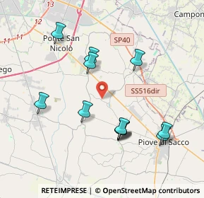 Mappa Via Ardoneghe, 35020 Legnaro PD, Italia (3.81333)