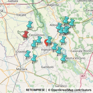 Mappa Via Monsignor Carlo dell'Orbo, 27029 Vigevano PV, Italia (6.86529)