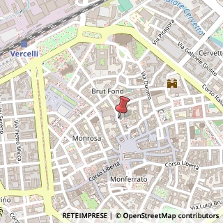 Mappa Via Giuseppe Verdi,  27, 13100 Vercelli, Vercelli (Piemonte)
