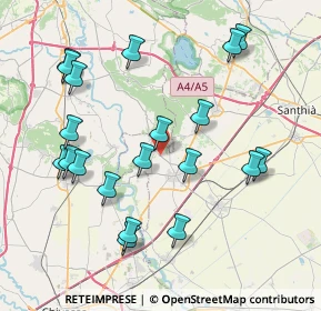 Mappa Via Cigliano, 13040 Moncrivello VC, Italia (8.4975)